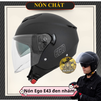 Nón Ego E43 đen nhám