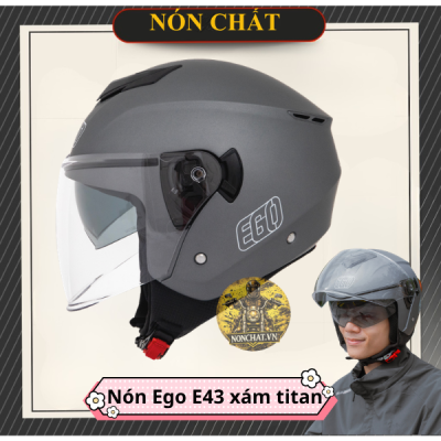 Nón Ego E43 xám titan