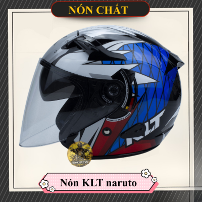 Mũ 3/4 2 Kính KLT Tem Naruto