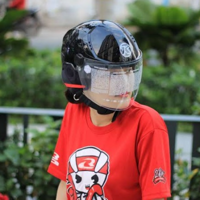 Nón 1/2 KYT Tiger Jet Đen Bóng - Ảnh 3