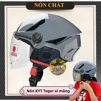 Nón 1/2 KYT Tiger Jet xi măng