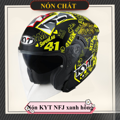 Nón KYT NFJ Espargaro Misano 2020 (41 Xanh Hồng)