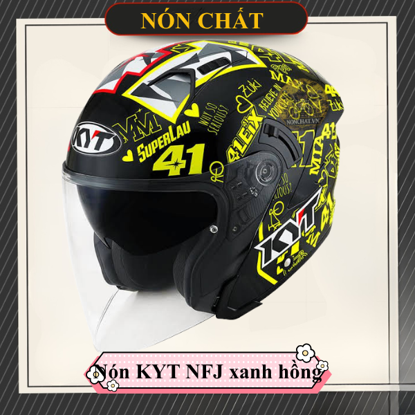 Nón KYT NFJ Espargaro Misano 2020 (41 Xanh Hồng)