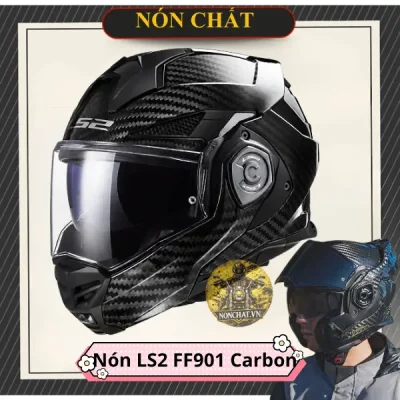 Nón LS2 FF901 Carbon bóng