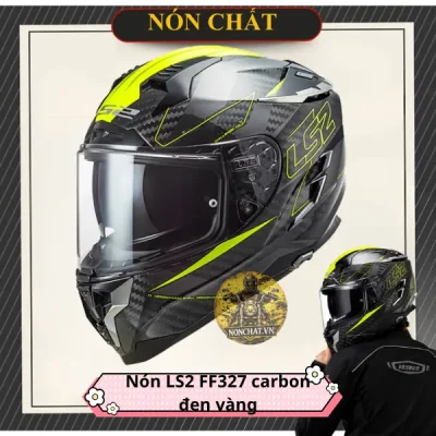 Nón LS2 FF327 Carbon Đen vàng