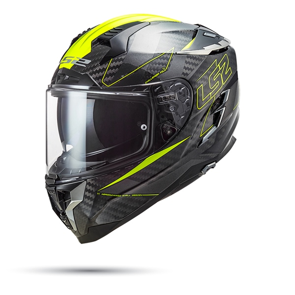 Nón LS2 FF327 Carbon Đen vàng - Ảnh 3