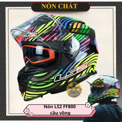 Nón Ls2 FF800 Power Black Rainbow