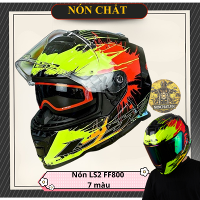 Nón Ls2 FF800 Drop Black Yellow Red