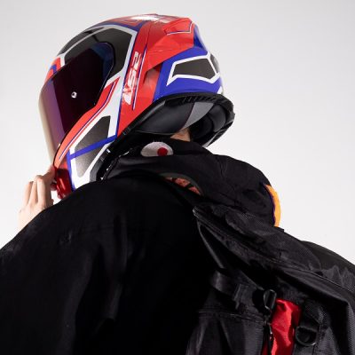 Nón Ls2 FF800 Faster Red Blue - Ảnh 3