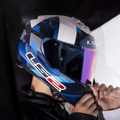 Nón Ls2 FF800 Mcphee Replica Blue White - Ảnh 3