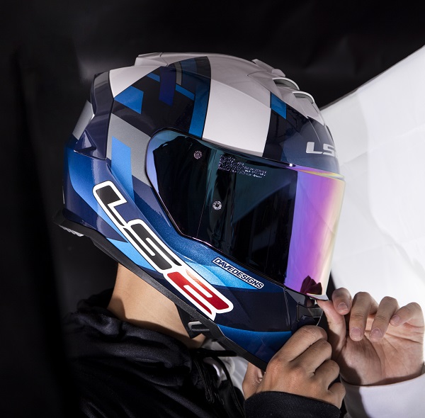 Nón Ls2 FF800 Mcphee Replica Blue White - Ảnh 3