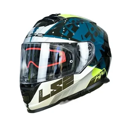 Nón Ls2 FF800 Sprinter Black Silver Cobalt - Ảnh 2