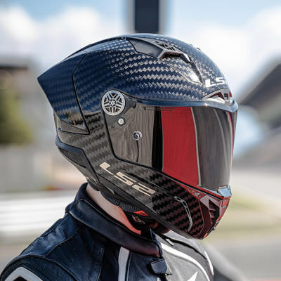 Nón LS2 FF805 Thunder FIM Carbon - Ảnh 4