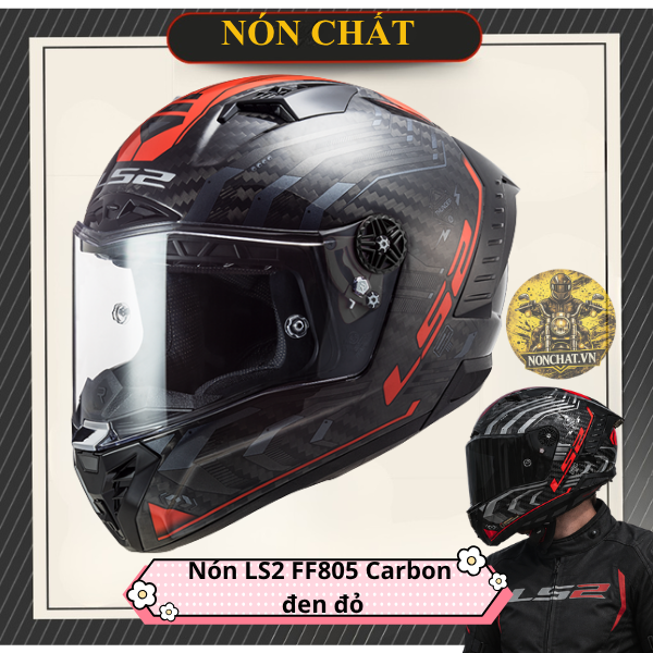 Nón LS2 FF805 Sputnik Gloss Metal Red