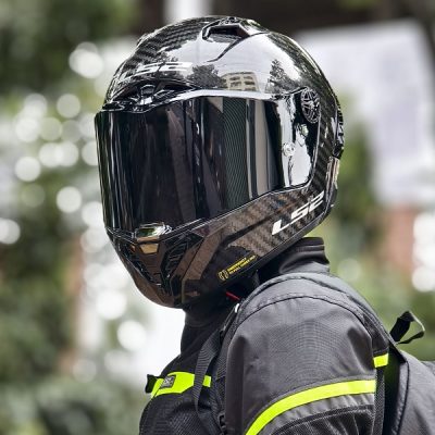 Nón Ls2 FF805 Gloss Carbon - Ảnh 3