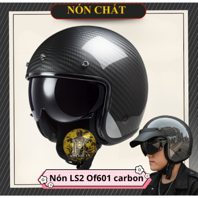 Nón Bảo Hiểm LS2 OF601 BOB Carbon