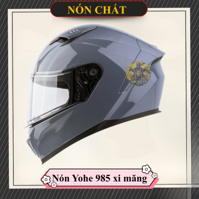 Nón Fullface Yohe 985 Xám Xi Măng
