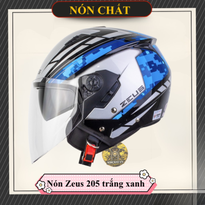 Nón Zeus 205 Gloss Black AQ1 Blue