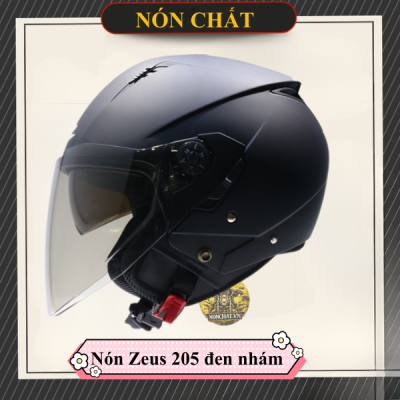 Nón Zeus 205 Đen Nhám
