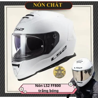 Nón Ls2 FF800 Trắng Bóng (White)