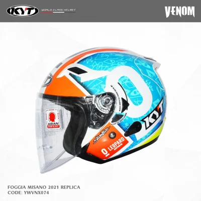 Nón KYT Venom Leopad cá mập - Ảnh 2