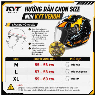 Nón KYT Venom Leopad đồng hồ - Ảnh 6