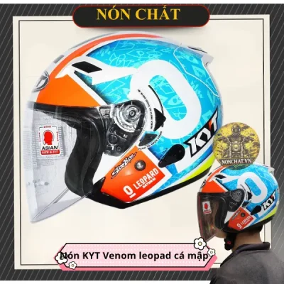 Nón KYT Venom Leopad cá mập