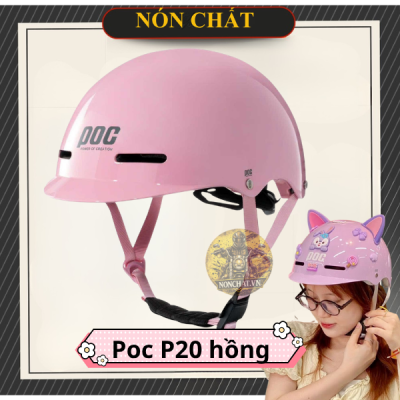 Nón Poc P20 Hồng Bóng