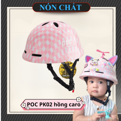 Nón Poc PK02 hồng caro