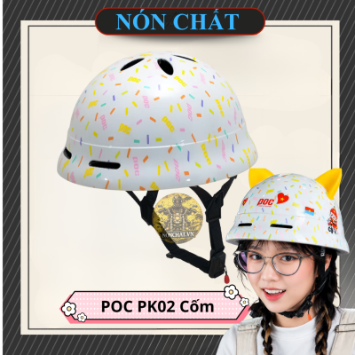 Nón Poc PK02 Trắng cốm