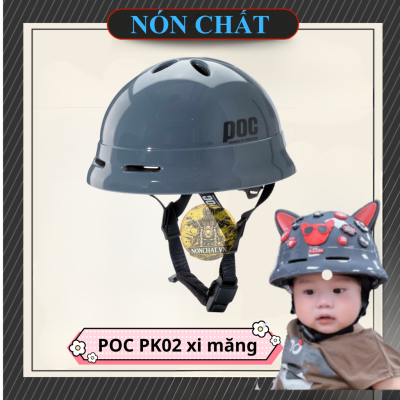 Nón Poc PK02 Xám Xi Măng