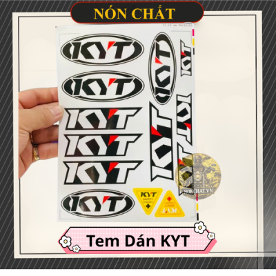 Tem KYT Dán Nón, Dán Xe