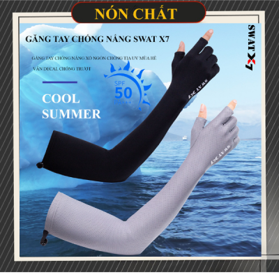 Găng tay chống nắng dài hở ngón Swat X7