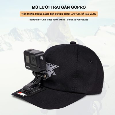 Mũ Lưỡi Trai ZDK Gắn Camera (gopro) - Ảnh 3