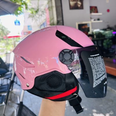 Nón Bảo Hiểm KLT 1/2 K6 Hồng - Ảnh 2