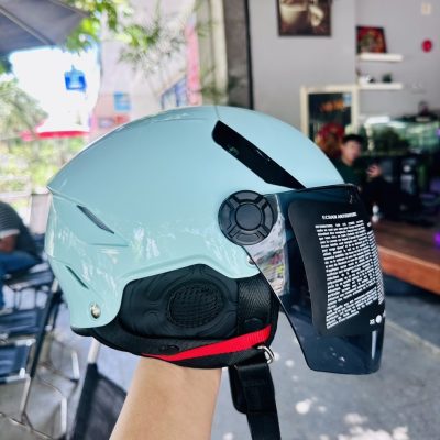 Nón Bảo Hiểm KLT 1/2 K6 Xanh Ngọc - Ảnh 2