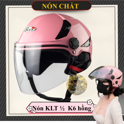 Nón Bảo Hiểm KLT 1/2 K6 Hồng