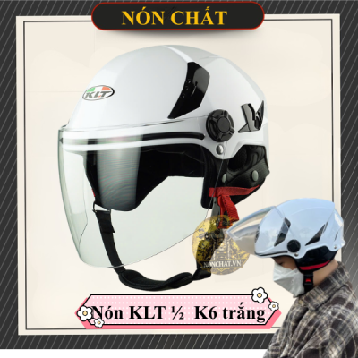 Nón Bảo hiểm KLT 1/2 K6 Trắng