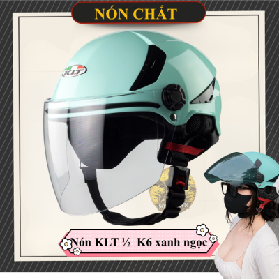 Nón Bảo Hiểm KLT 1/2 K6 Xanh Ngọc