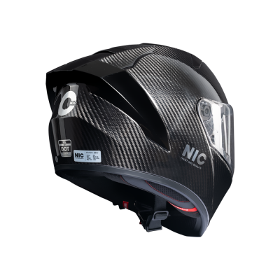 Nón Fullface NIC N01 Carbon 3k Bóng 2 Kính - Ảnh 4
