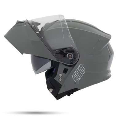 Nón Fullface 2 Kính Lật Hàm Ego E91 Xám Xi Măng - Ảnh 2