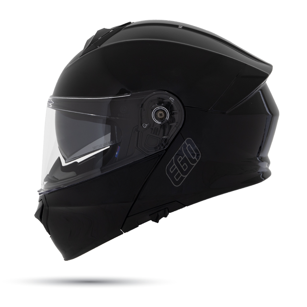 Nón Fullface 2 Kính Lật Hàm Ego E91 Đen Bóng - Ảnh 3
