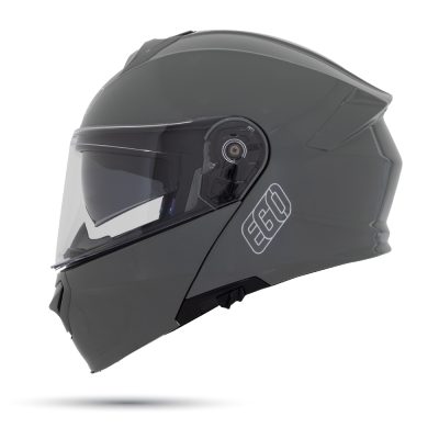Nón Fullface 2 Kính Lật Hàm Ego E91 Xám Xi Măng - Ảnh 3