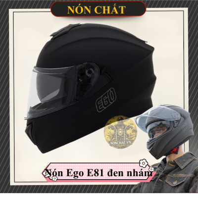 Nón Fullface Ego E81 2 Kính Đen Nhám