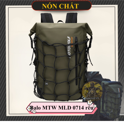 Balo Chống Nước Motowolf MLD 0714 Dung tích 30L Xanh Rêu