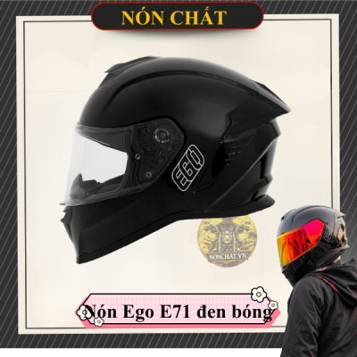 Nón Fullface Ego E71 Đen Bóng