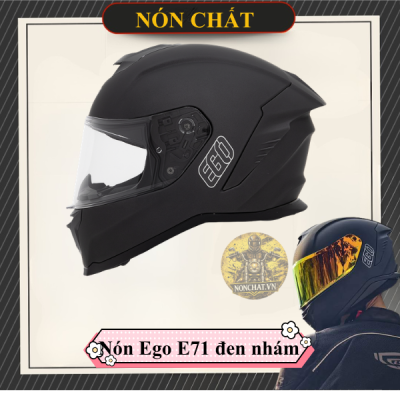 Nón Fullface Ego E71 Đen Nhám
