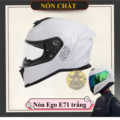 Nón Fullface Ego E71 Trắng Bóng