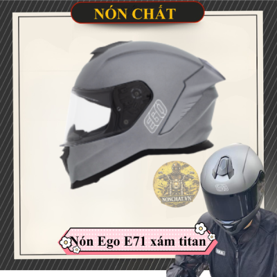 Nón Fullface Ego E71 Xám Titan