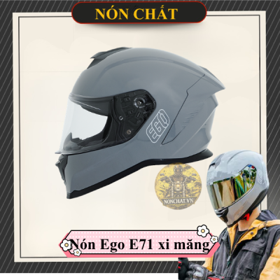 Nón Fullface Ego E71 Xám Xi Măng